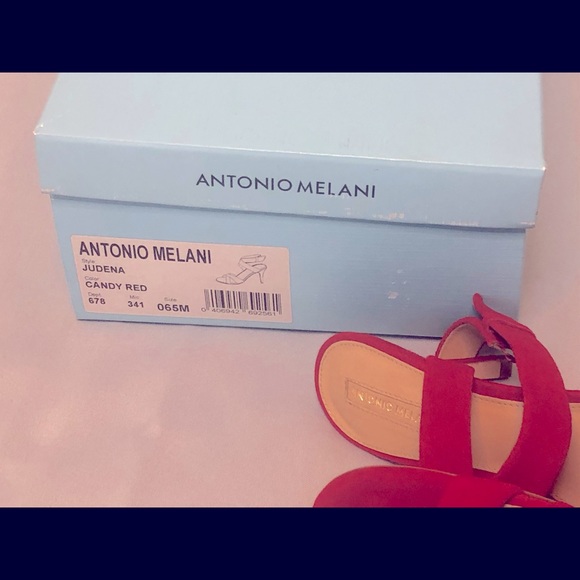 Antonio Melani Candy Red Sandals. RUN SMALL. - Picture 5 of 6